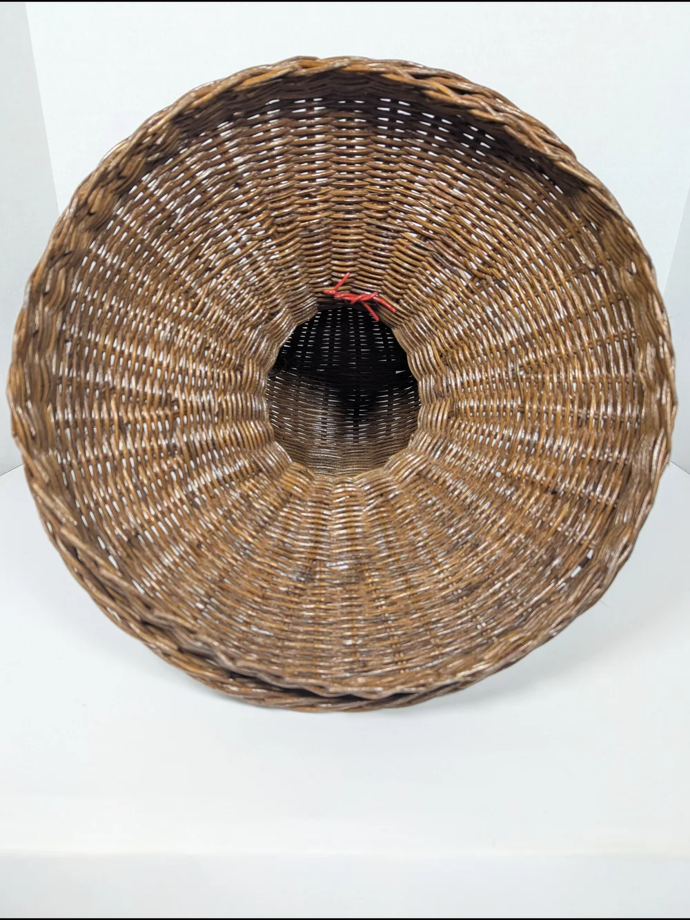 Vintage MCM Whimsical Wicker Bear Laundry Toy Hamper Storage